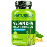 NATURELO Vegan DHA Supplement 60 softgels front view