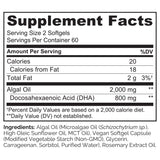 NATURELO Vegan DHA Supplement softgel close-up