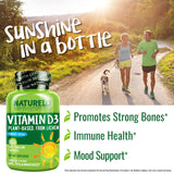 NATURELO Vegan Vitamin D3 68g capsule close-up