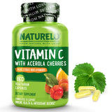 NATURELO Vitamin C Supplement 60 Capsules front view