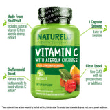 NATURELO Vitamin C Supplement with Acerola Cherry fruit