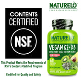 NATURELO Vitamin D3 & K2 Combination 109g packaging