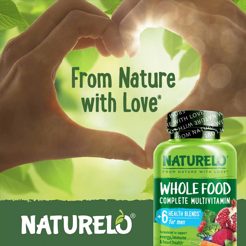NATURELO Whole Food Multivitamin for Men 150g ingredients list