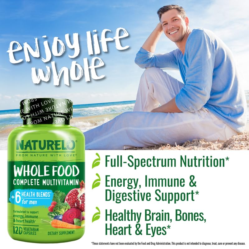 NATURELO Whole Food Multivitamin for Men 150g packaging