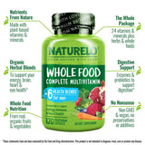 NATURELO Whole Food Multivitamin for Men 150g side view