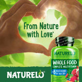 NATURELO Whole Food Multivitamin for Men capsule close-up