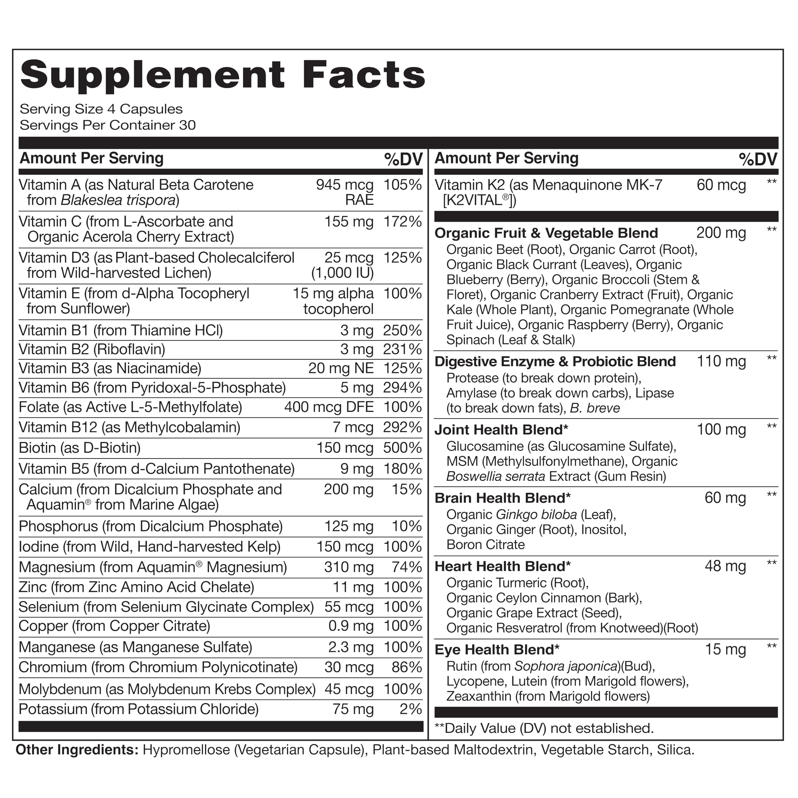 NATURELO Whole Food Multivitamins for Women 50+ capsule close-up