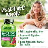 NATURELO Whole Food Multivitamins for Women 50+ packaging