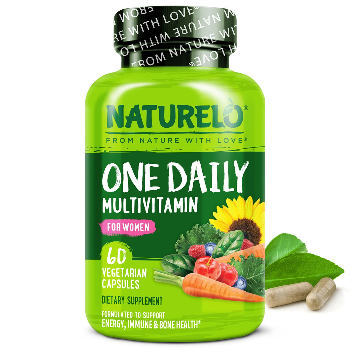 NATURELO Women's Multivitamin front view with label