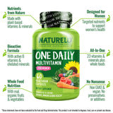 NATURELO Women's Multivitamin side view showing capsule