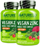 NATURELO Zinc Whole Food Complex 35mg front view