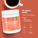 Naturenetics Collagen Powder 200g mixed in a glass of water