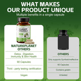 NaturePlanet 12-in-1 Herbal Supplement Capsules with ingredients list
