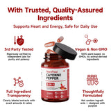 NaturePlanet Organic Cayenne Pepper Capsules close-up of capsules