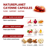 NaturePlanet Organic Cayenne Pepper Capsules side view