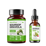 NaturePlanet Soursop Graviola Drops 90 capsules front view