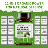 NaturePlanet Soursop Graviola Drops with measuring spoon