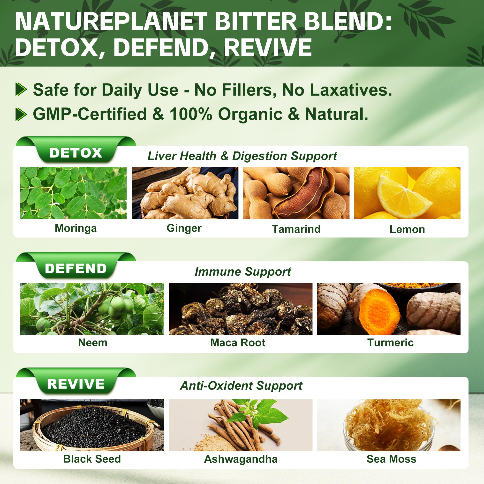 NaturePlanet Soursop Liquid Drops bottle side view