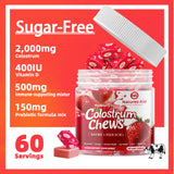 Natures Aid Colostrum Chews showing multiple chews
