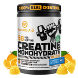 Natures Aid Creatine Monohydrate Gummies 135 count bottle front view