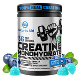 Natures Aid Creatine Monohydrate Gummies 135 count front view