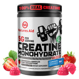 Natures Aid Creatine Monohydrate Gummies bottle front view