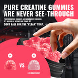 Natures Aid Creatine Monohydrate Gummies close-up of gummies