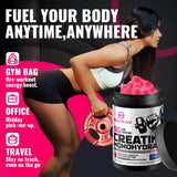 Natures Aid Creatine Monohydrate Gummies on a kitchen counter
