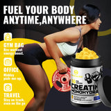Natures Aid Creatine Monohydrate Gummies on a wooden table