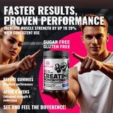 Natures Aid Creatine Monohydrate Gummies with measuring spoon