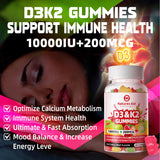 Natures Aid D3K2 Gummies nutritional information