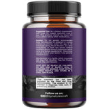 Natures Craft Activated Charcoal Capsules bottle side view