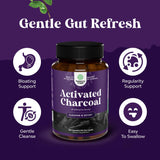 Natures Craft Activated Charcoal Capsules on a clean surface