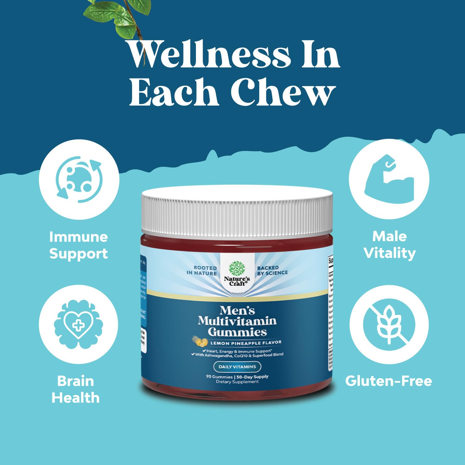 Natures Craft Adult Chewable Multivitamin Gummies ingredients list