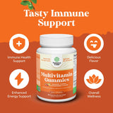 Natures Craft Adult Gummy Multivitamins back view with ingredients list