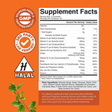 Natures Craft Adult Gummy Multivitamins side view of the bottle