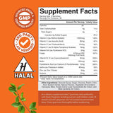 Natures Craft Adult Gummy Multivitamins side view showing nutritional information