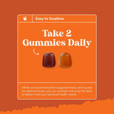 Natures Craft Adult Gummy Multivitamins with a glass of water