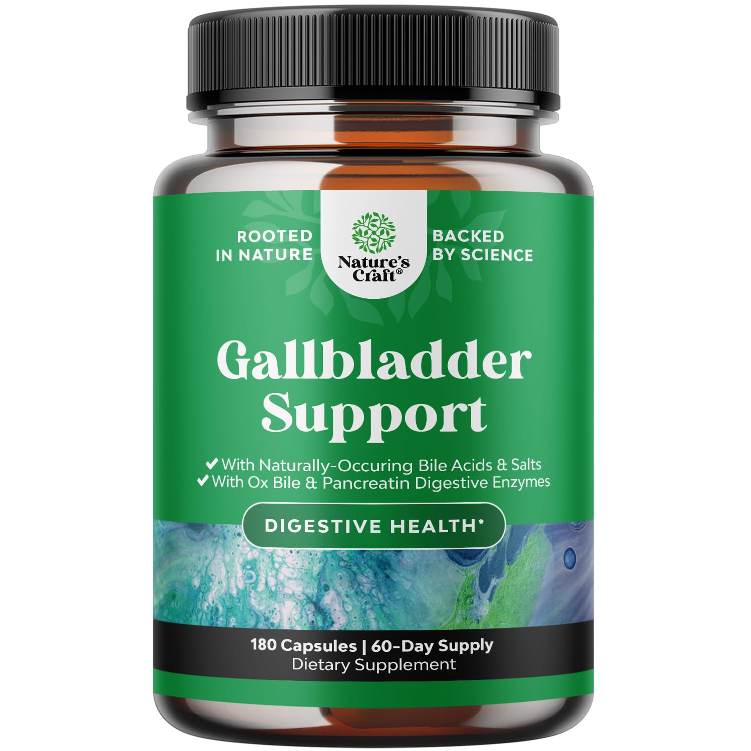 Natures Craft Advanced Gallbladder Formula 500mg front view
