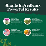 Natures Craft Artichoke Liver Support Gummies on a wooden table