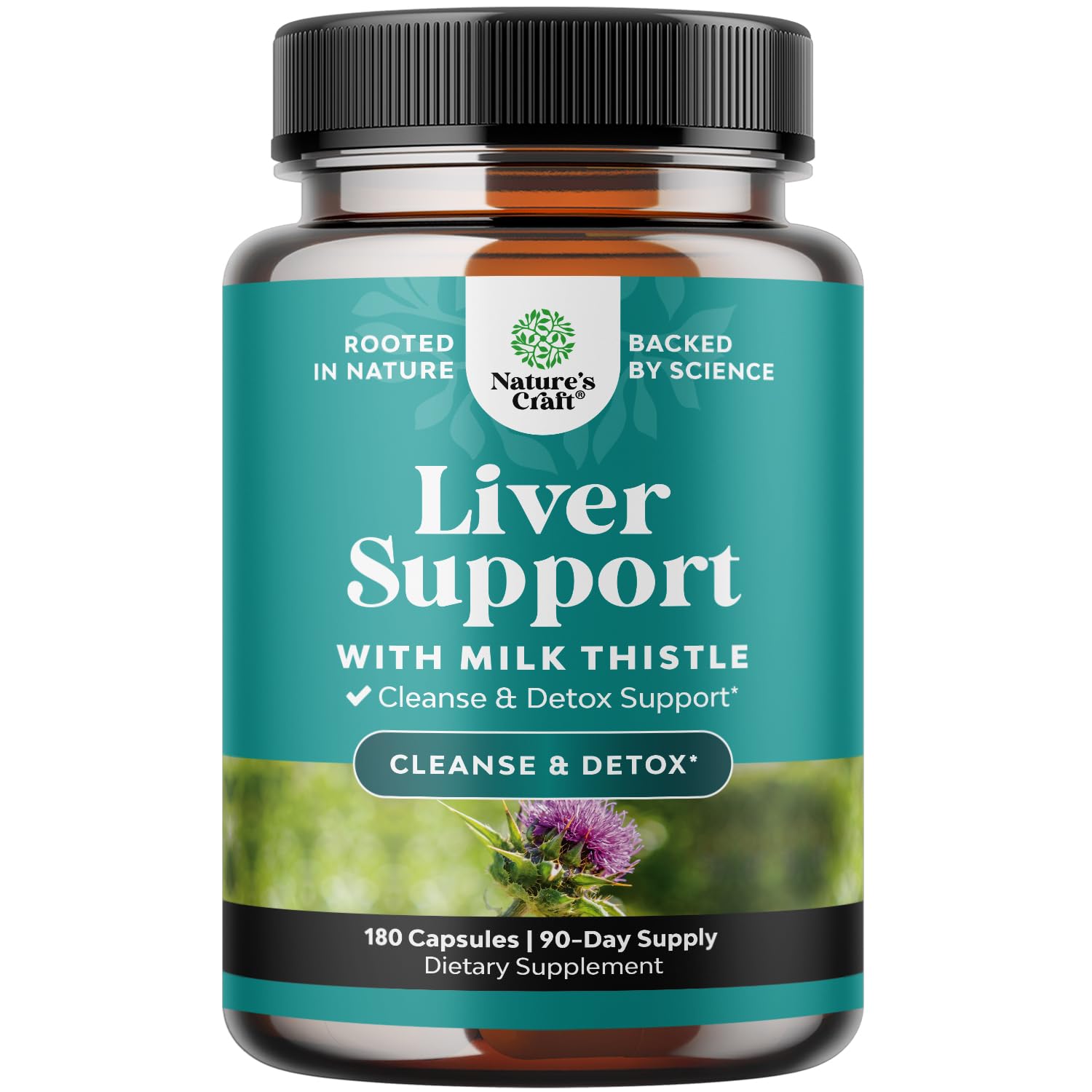 Natures Craft Artichoke Liver Support Supplement 60 Capsules front view