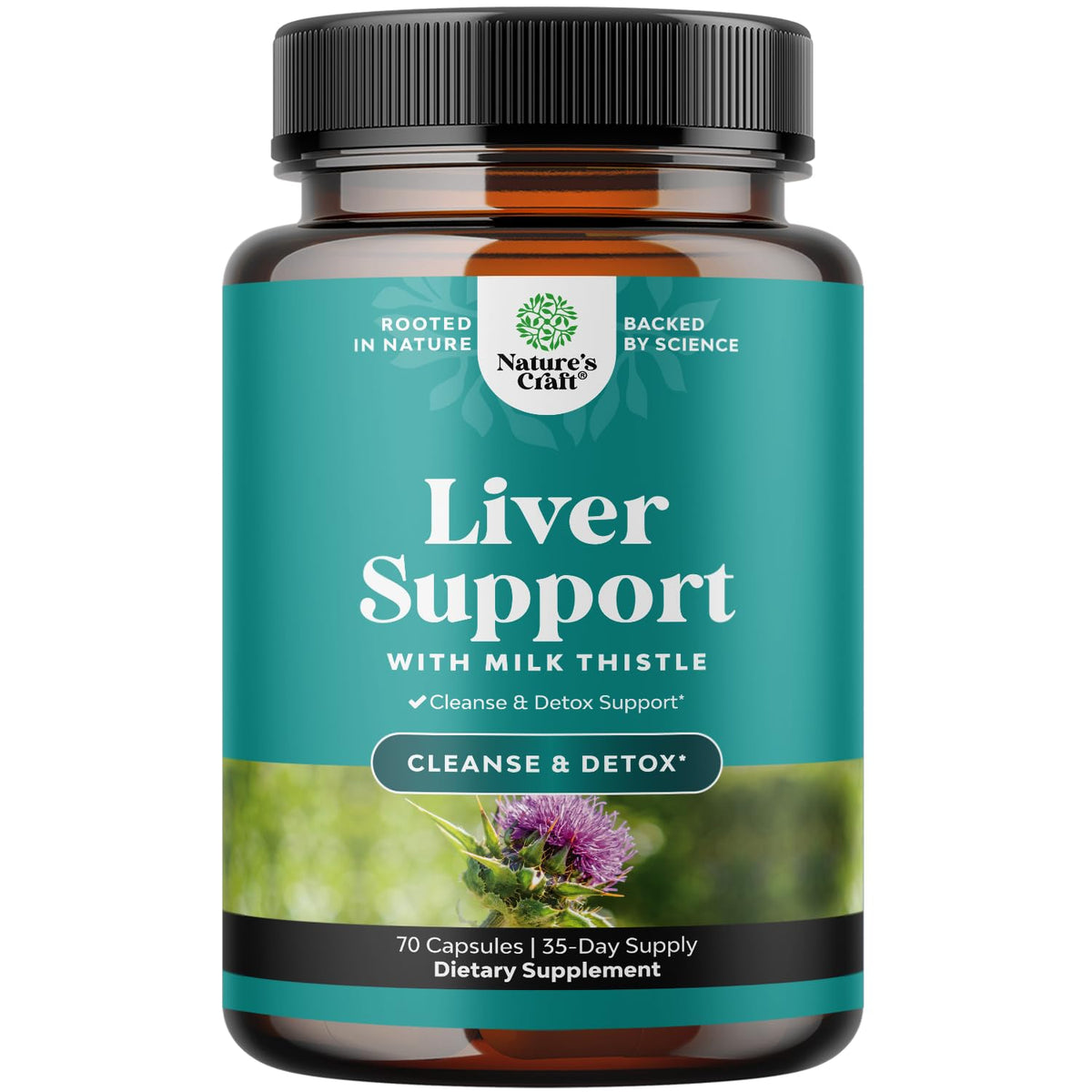 Natures Craft Artichoke Liver Support Supplement front view