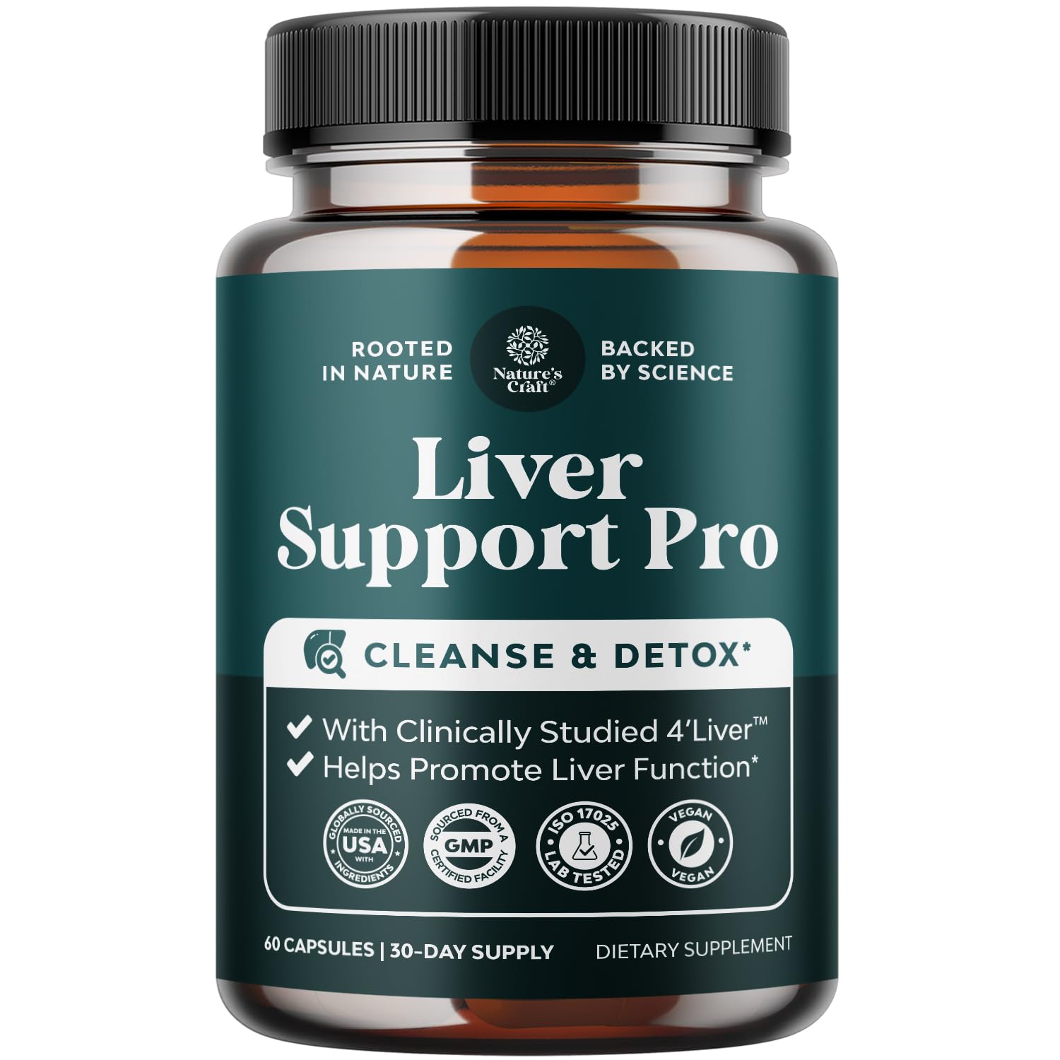 Natures Craft Artichoke Liver Support Supplement front view