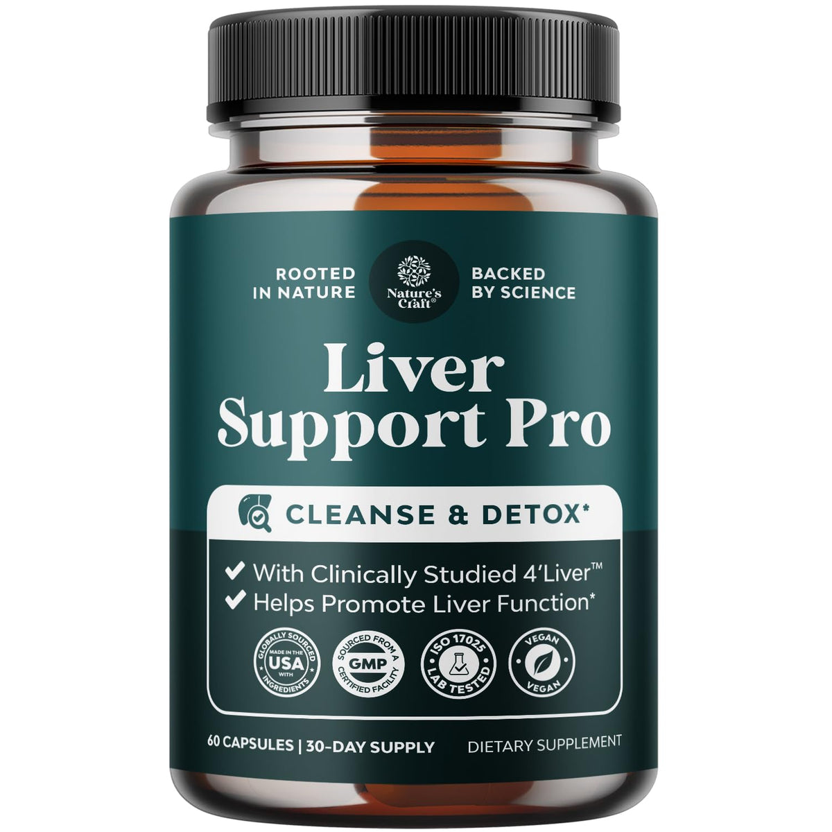 Natures Craft Artichoke Liver Support Supplement front view