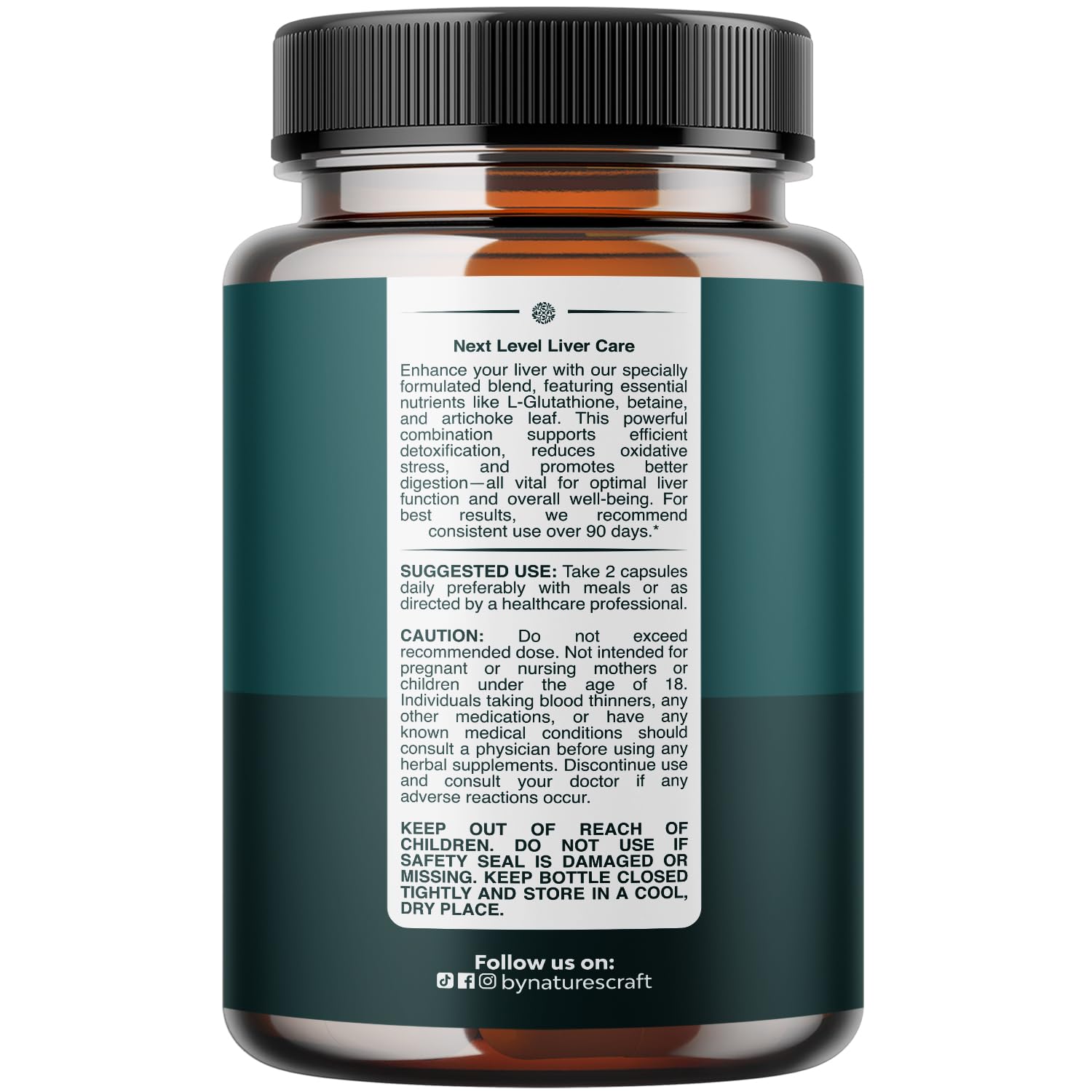 Natures Craft Artichoke Liver Support Supplement side view