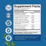 Natures Craft Ashwagandha Supplement 215g bottle with capsules