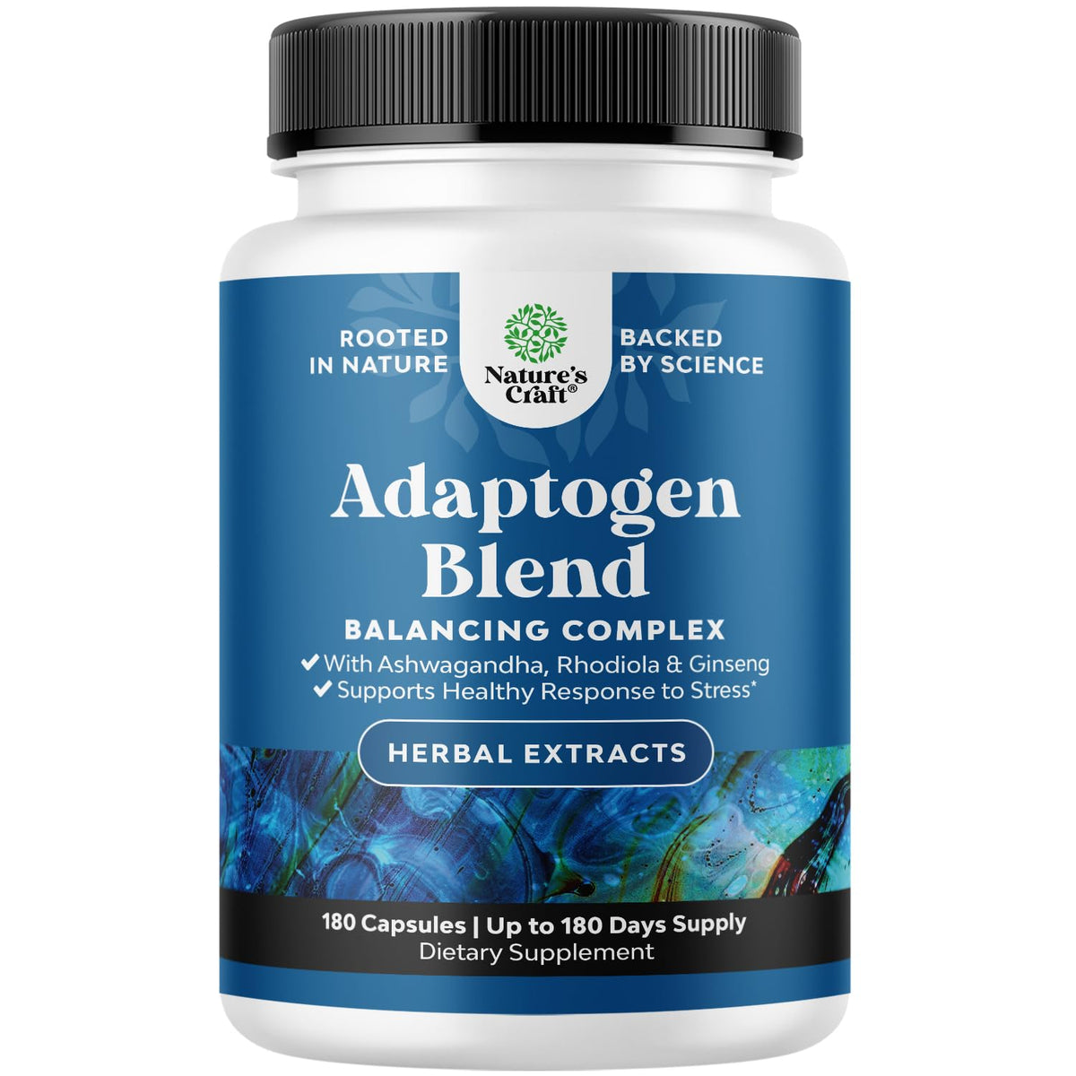 Natures Craft Ashwagandha Supplement 215g front view