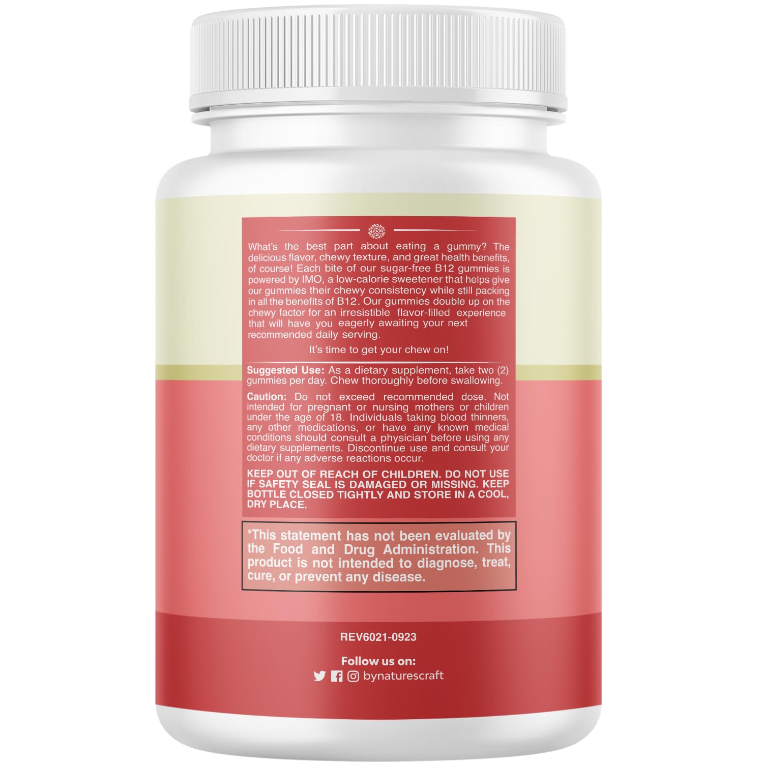 Natures Craft B12 Energy Gummies with gummies displayed