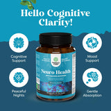 Natures Craft Bacopa Monnieri capsules showing dosage instructions