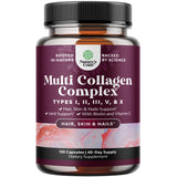 Natures Craft Biotin Collagen Peptides Capsules front view